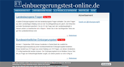 Desktop Screenshot of einbuergerungstest-online.de
